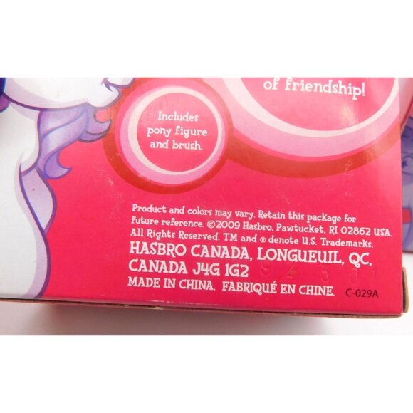 Hasbro My Little Pony Sweetie Belle StarSong Plastic Toys in Original Boxes 2009 - Picture 7 of 7